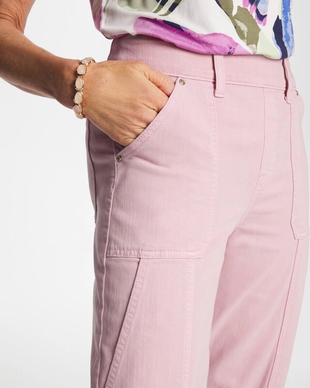 Utility Wide Pull-On Cropped Jeans - image 4
